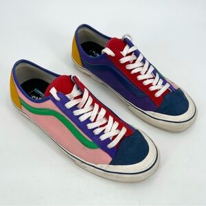 Vans Patchwork Sneakers Mens 12 Skater Shoes Colorful 721278 STAINS & WEAR